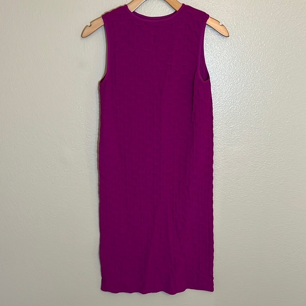 TEES By Tina Tina Stephens Super Stretch Lattice Boat Neck Textured Midi…